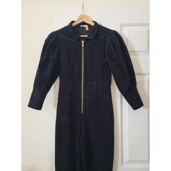 WeWoreWhat 70s Jumpsuit in Black S $250 - Picture 4 of 8